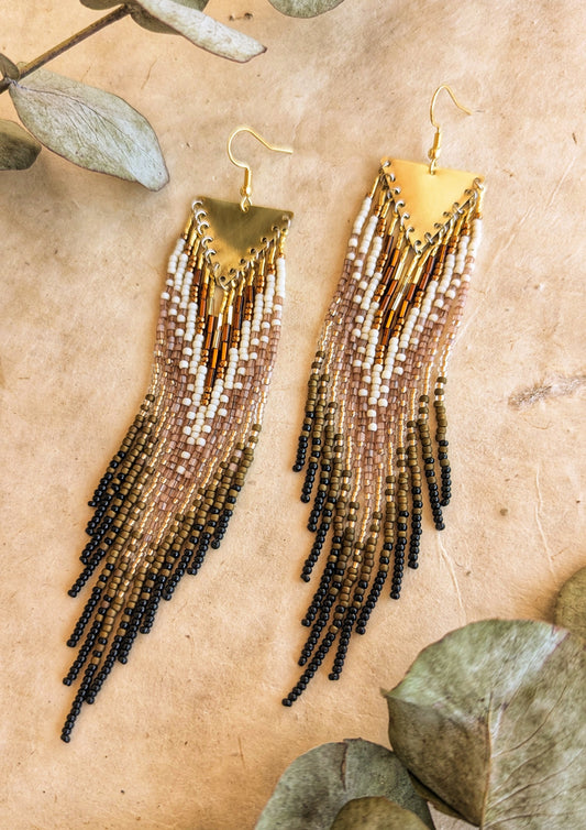 Boho Beaded Earrings | Esther Beaded Earrings | Moon & Milk