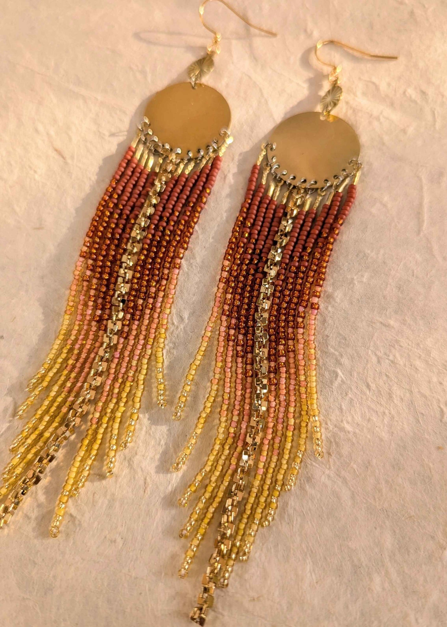 Grand Canyon Sunset Beaded Earrings