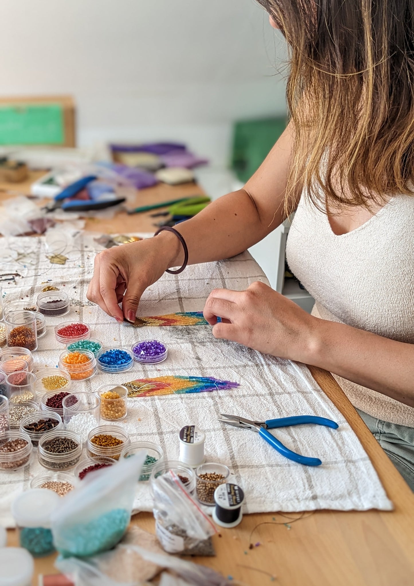 Jewellery Making Kit | Beading Tutorial Kit | Moon & Milk