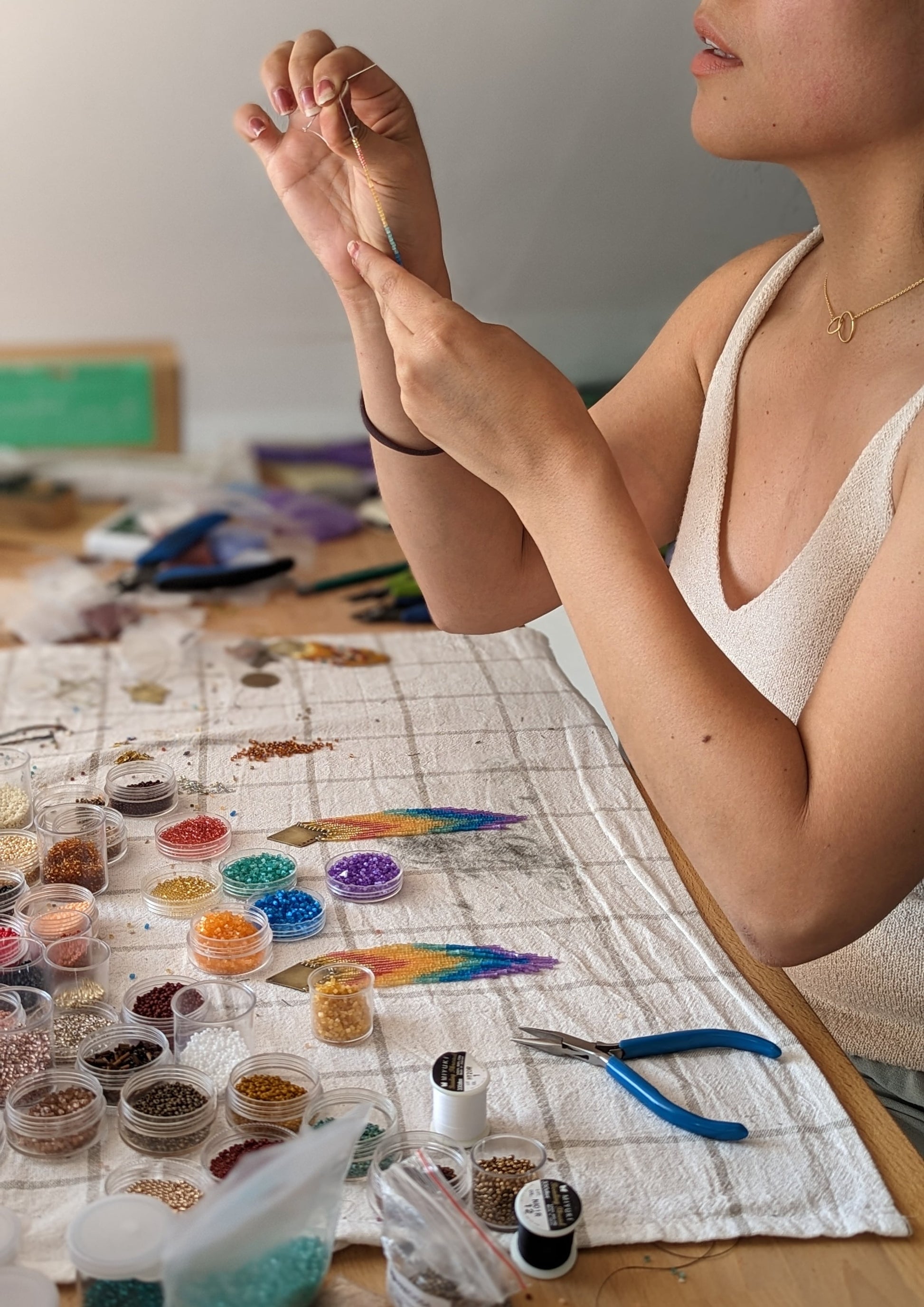 Jewellery Making Kit | Beading Tutorial Kit | Moon & Milk
