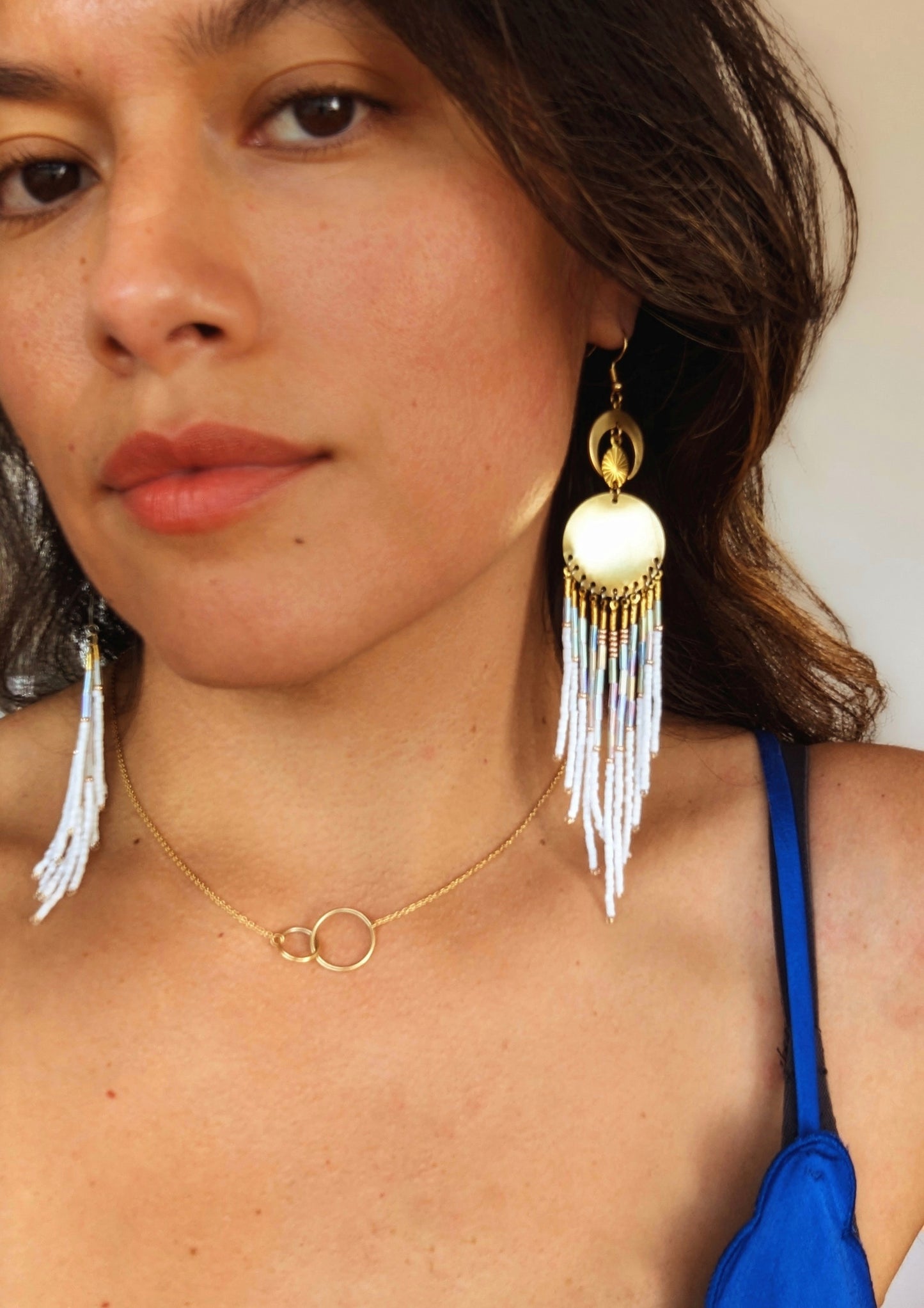 Luna Blanca Beaded Earrings