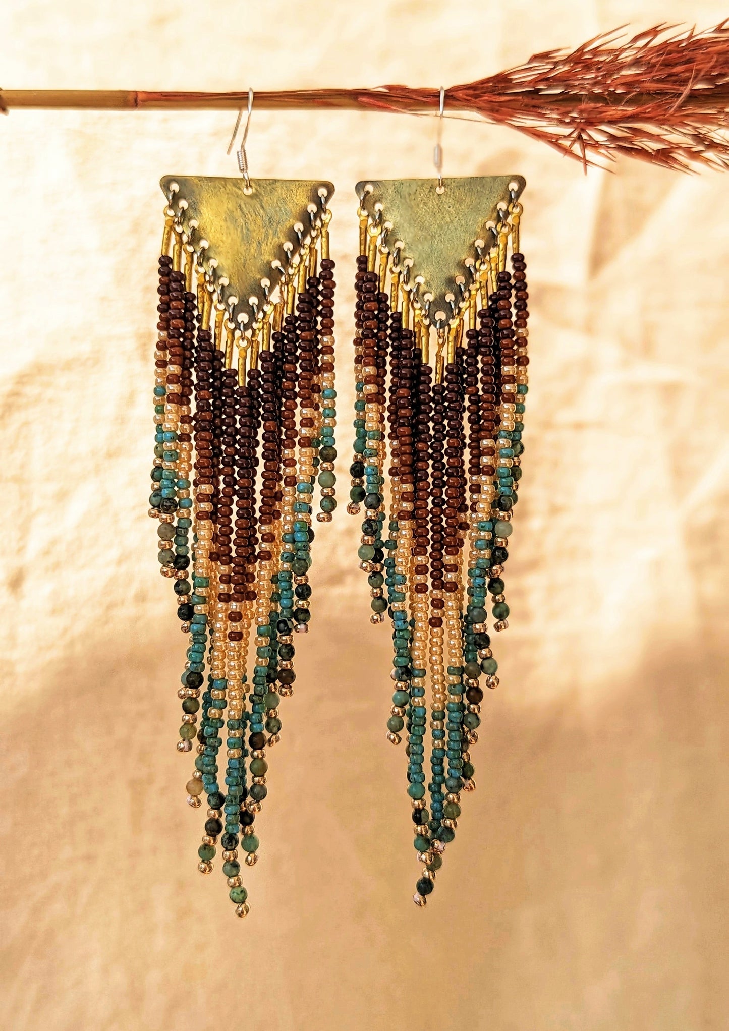 Alexandria Autumn Beaded Earrings