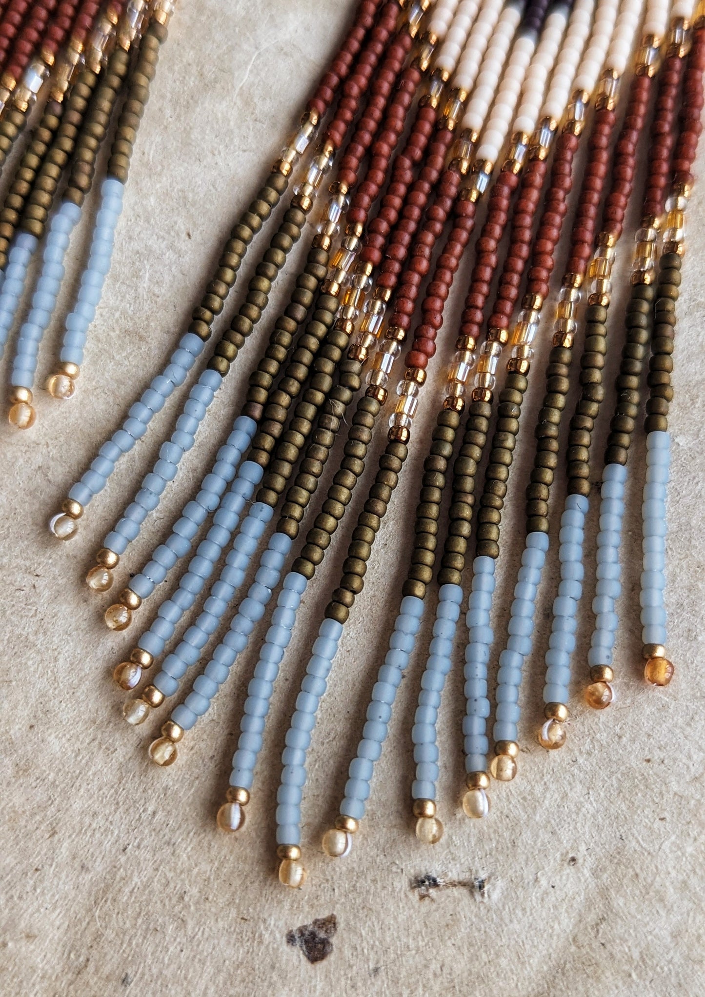 Frida Apatite & Hessonite Beaded Earrings