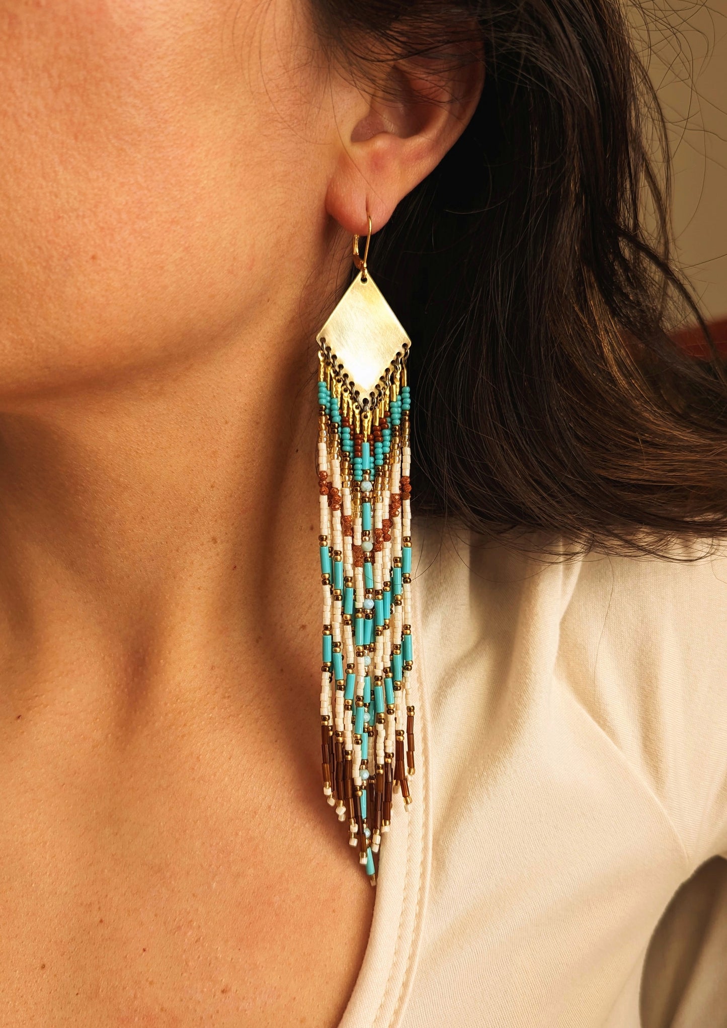 Tierra del Sol Beaded Earrings