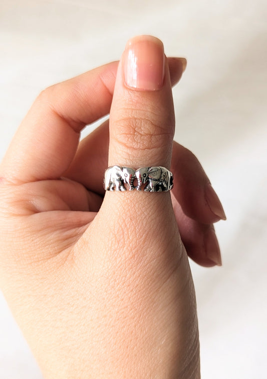 Poehler Silver Elephant Ring