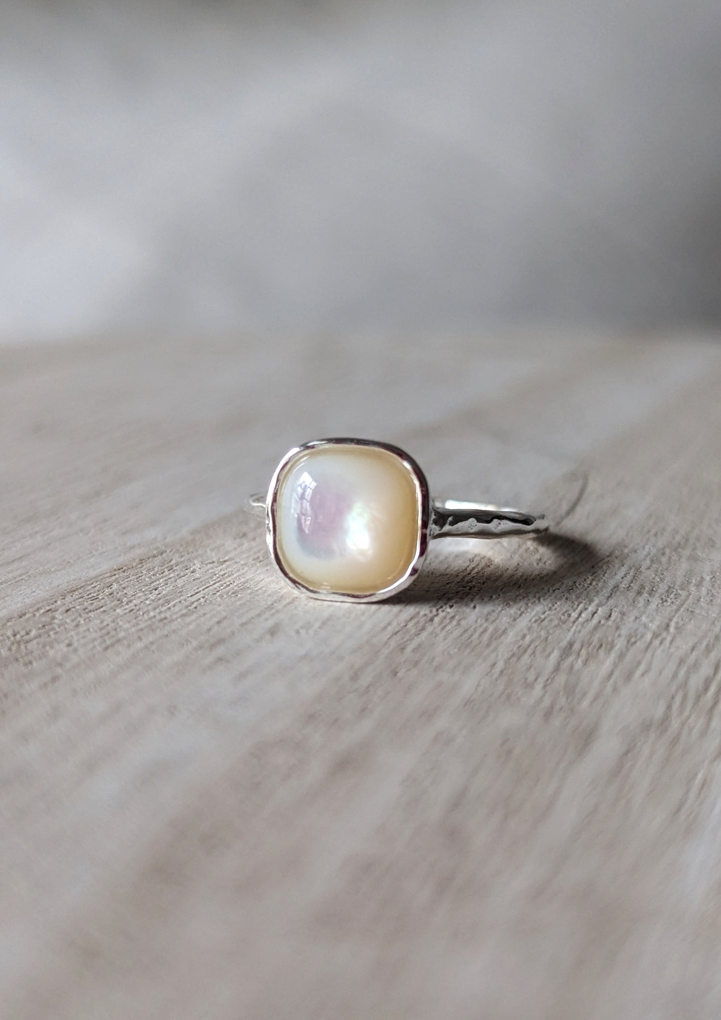 Coco Mother of Pearl Silver Ring