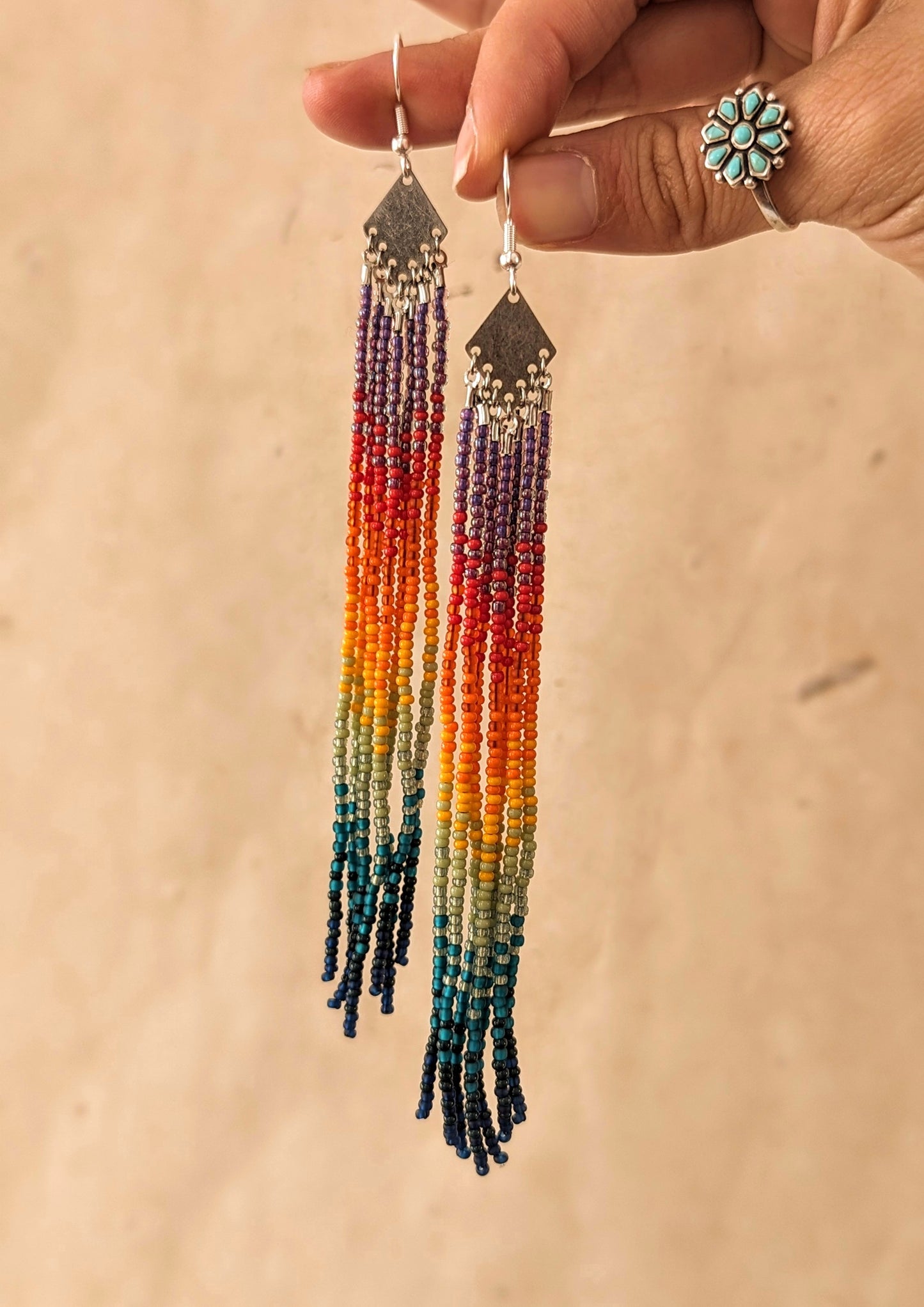 Kiss the Rainbow 2.0 🌈 Beaded Earrings
