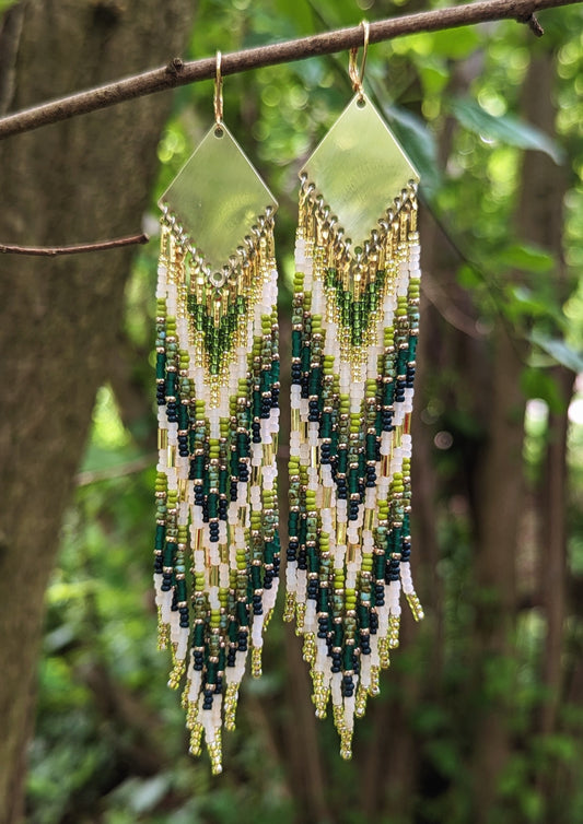 Austen Green Ombre Beaded Earrings