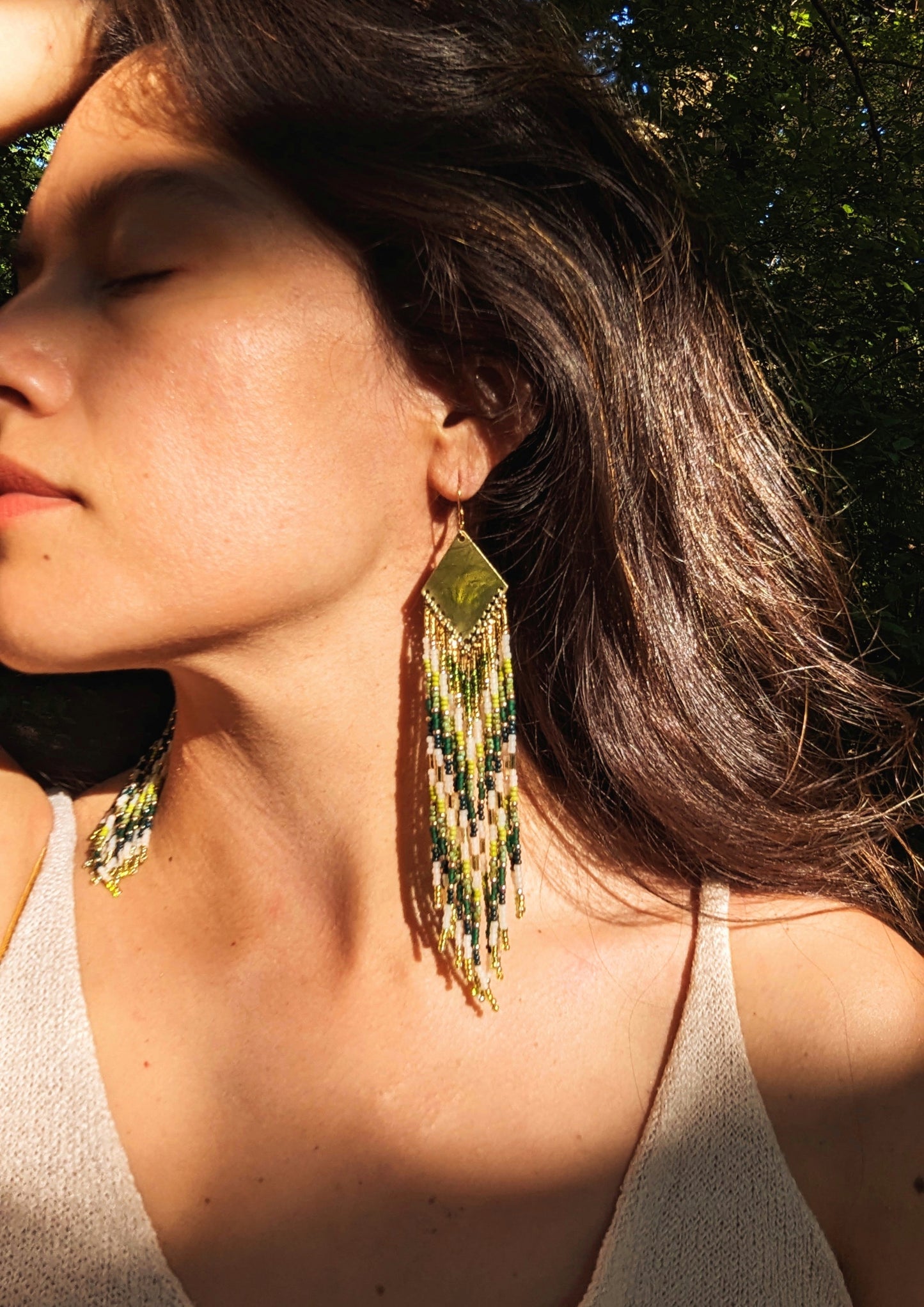 Austen Green Ombre Beaded Earrings