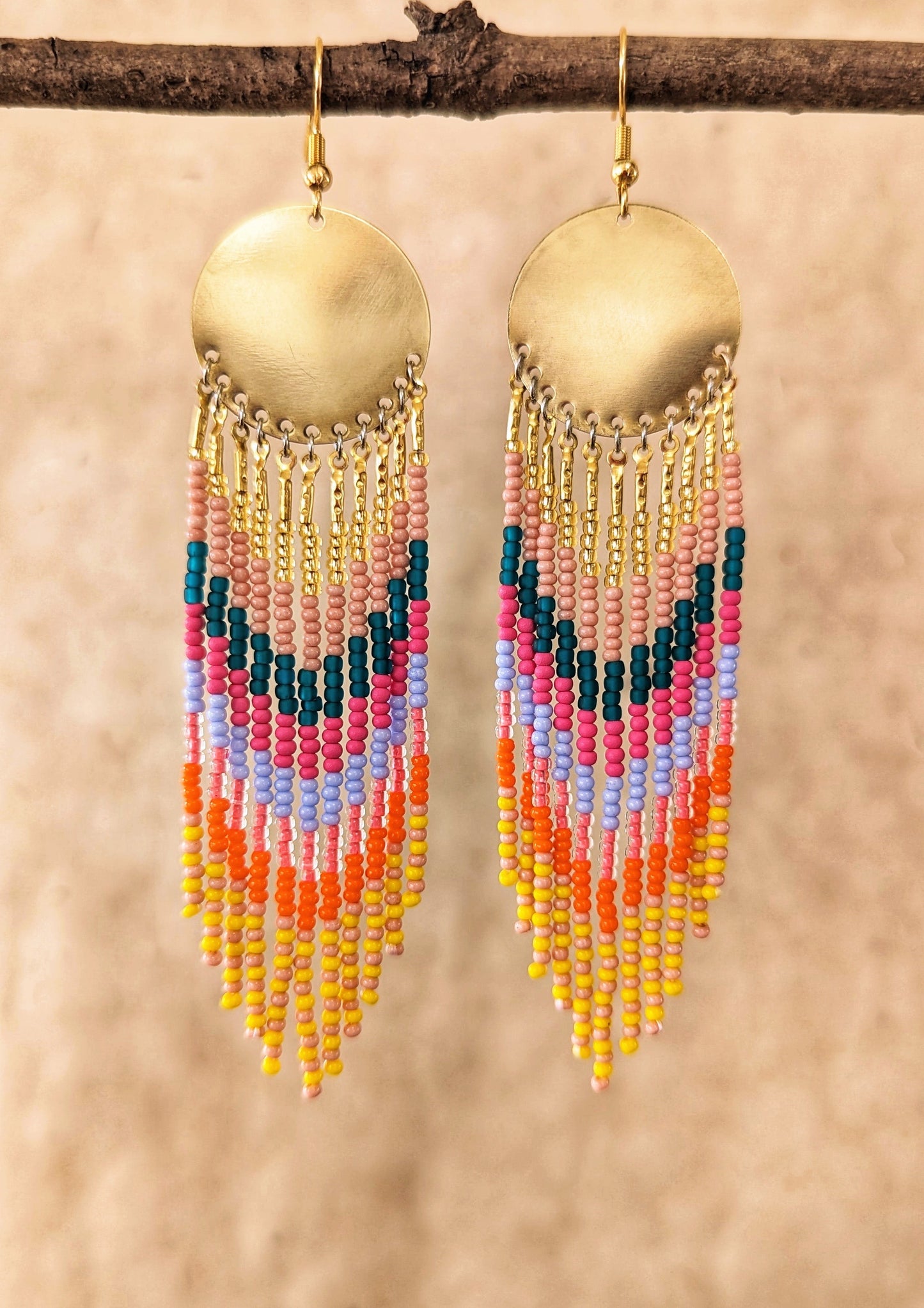 Candyland Seed Bead Earrings | Moon & Milk