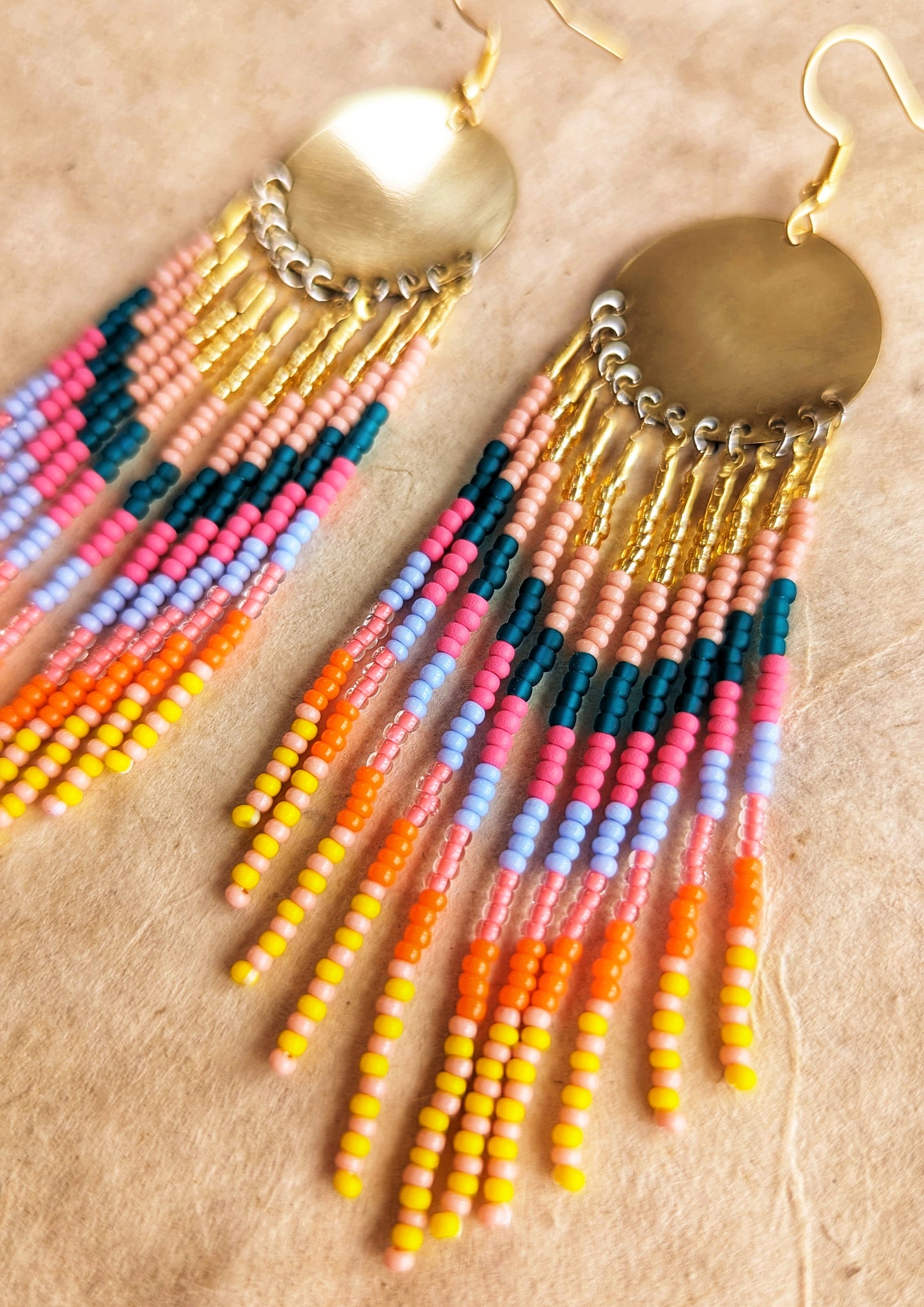 Candyland Seed Bead Earrings | Moon & Milk