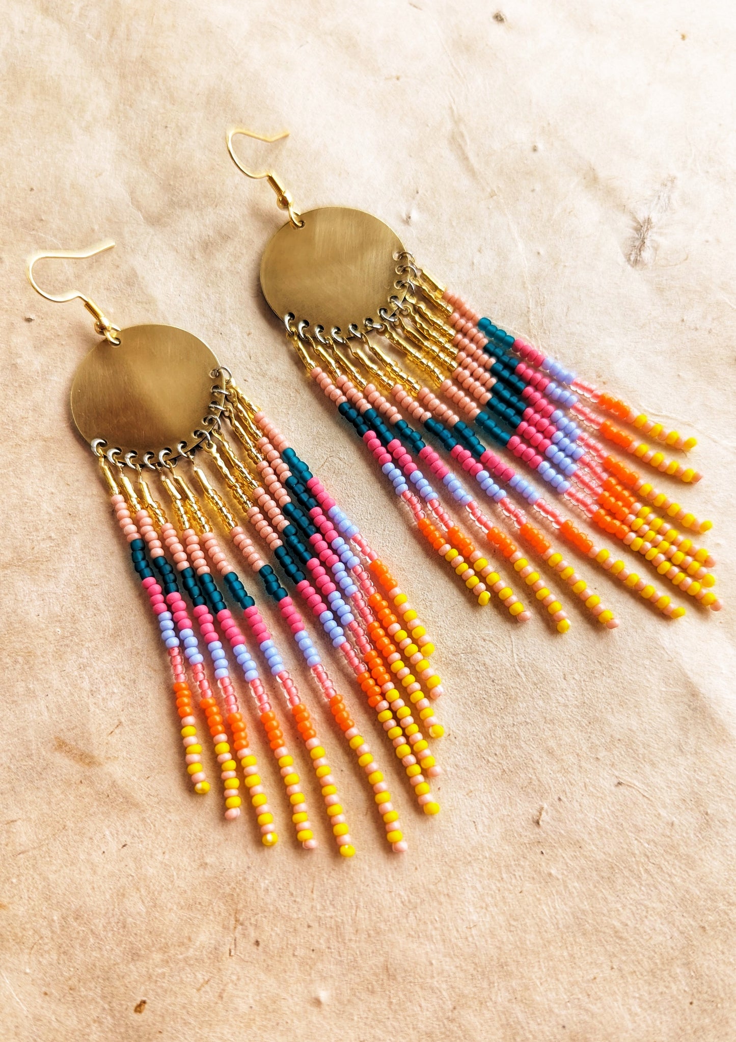 Candyland Seed Bead Earrings | Moon & Milk