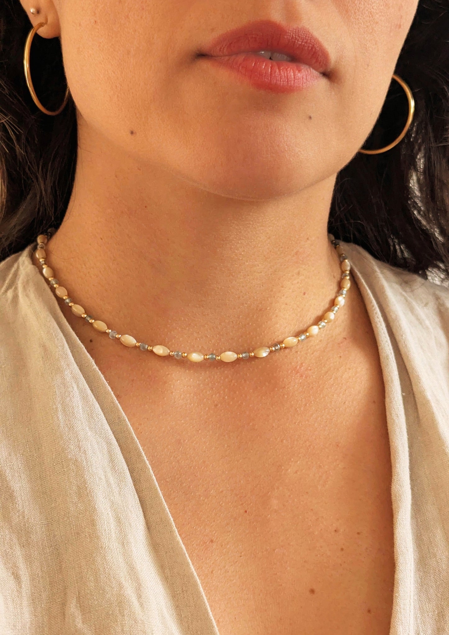 Nikita Mother of Pearl Necklace