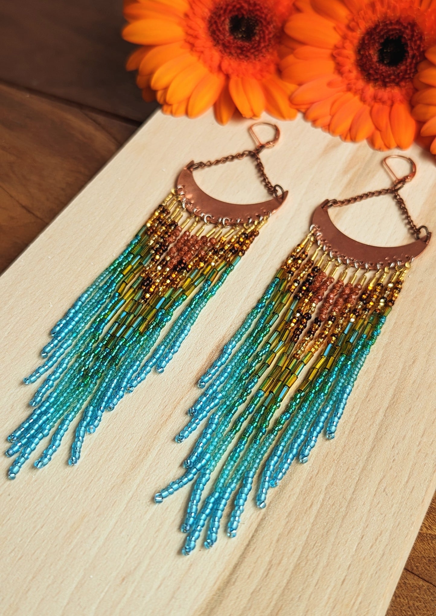Boucles d'oreilles perlées Venus Sea Moon