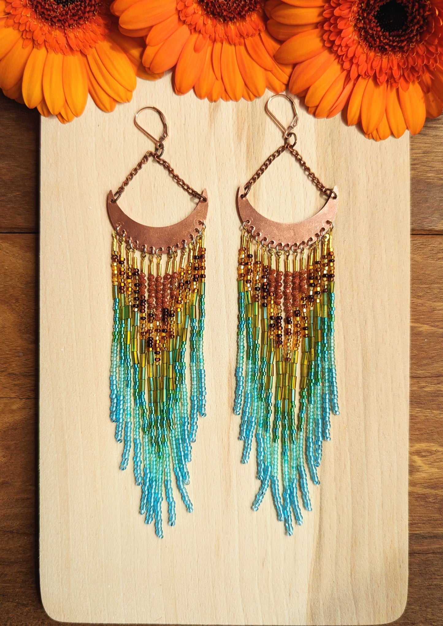Boucles d'oreilles perlées Venus Sea Moon