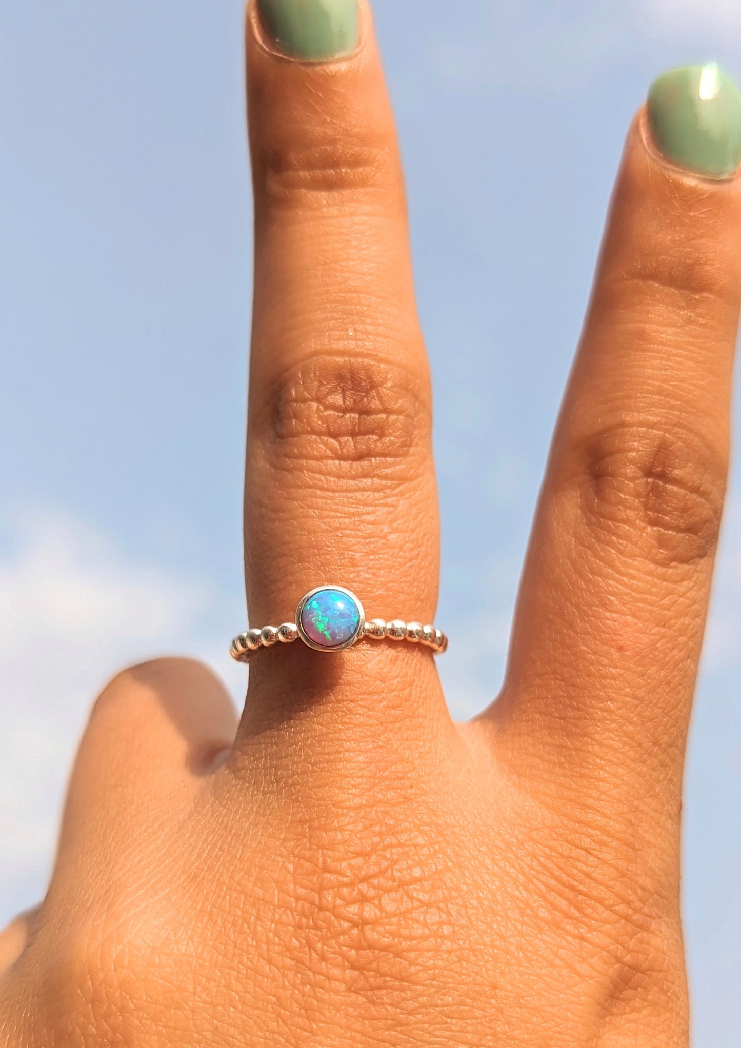 Blackwell Opal Silver Ring