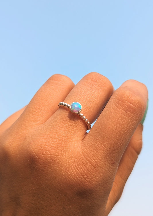 Blackwell-Opal-Silberring