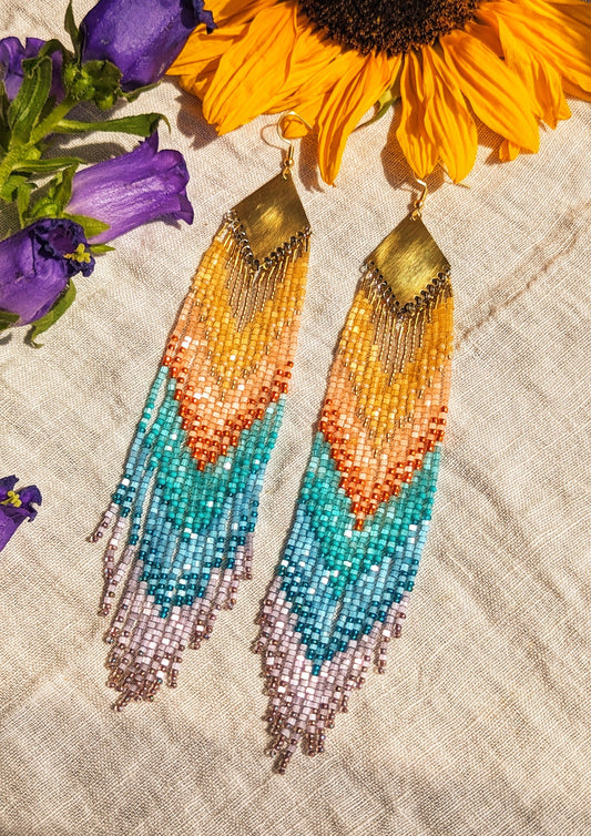 Boucles d'oreilles perlées East LA