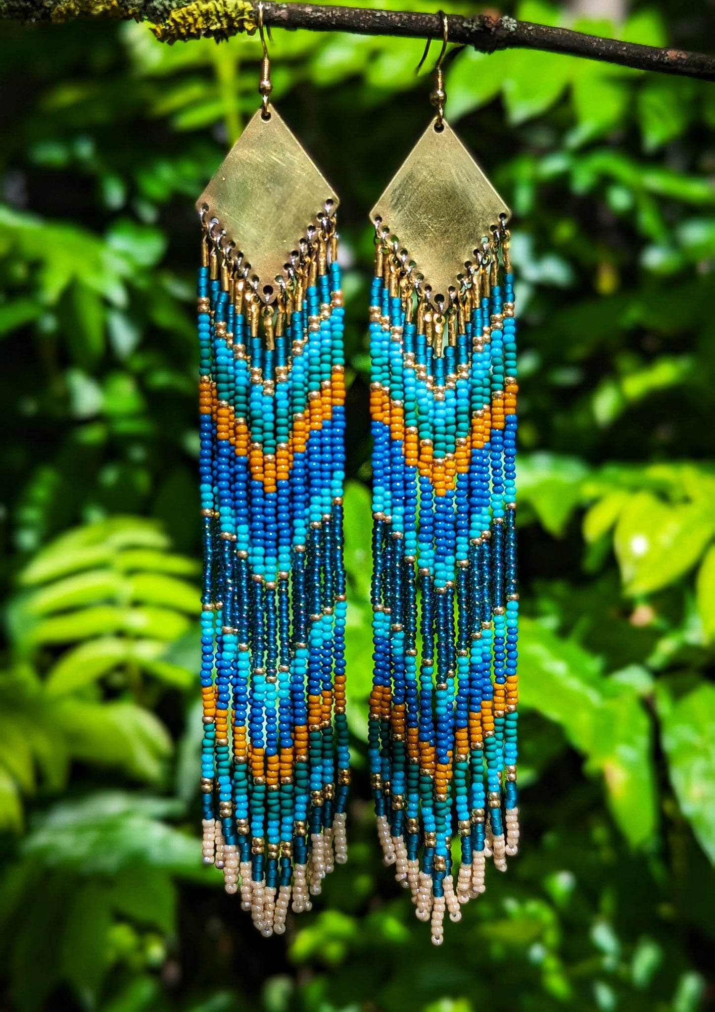 Ana American West Chevron-Fransenohrringe