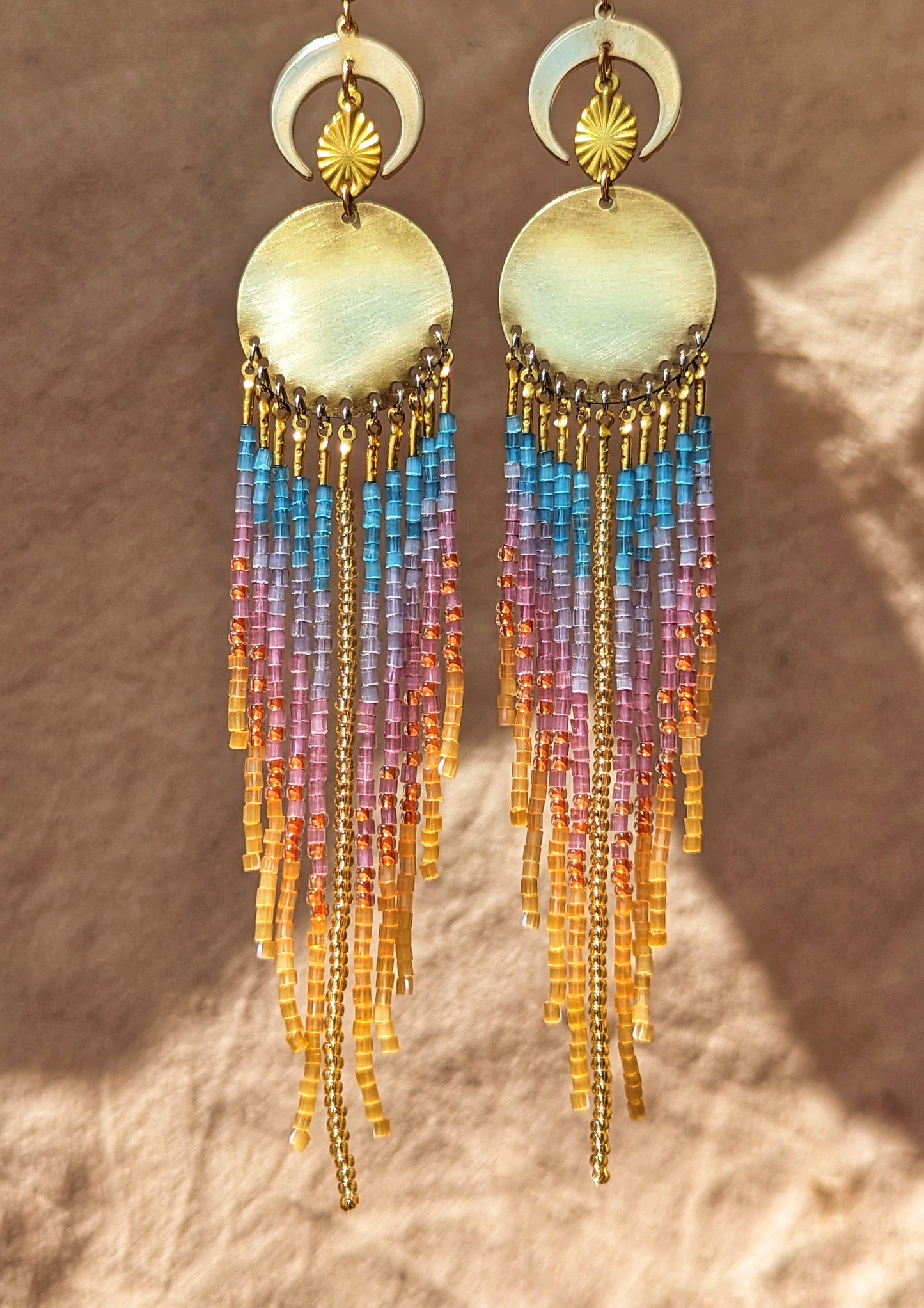 Rayos de Sol Beaded Earrings