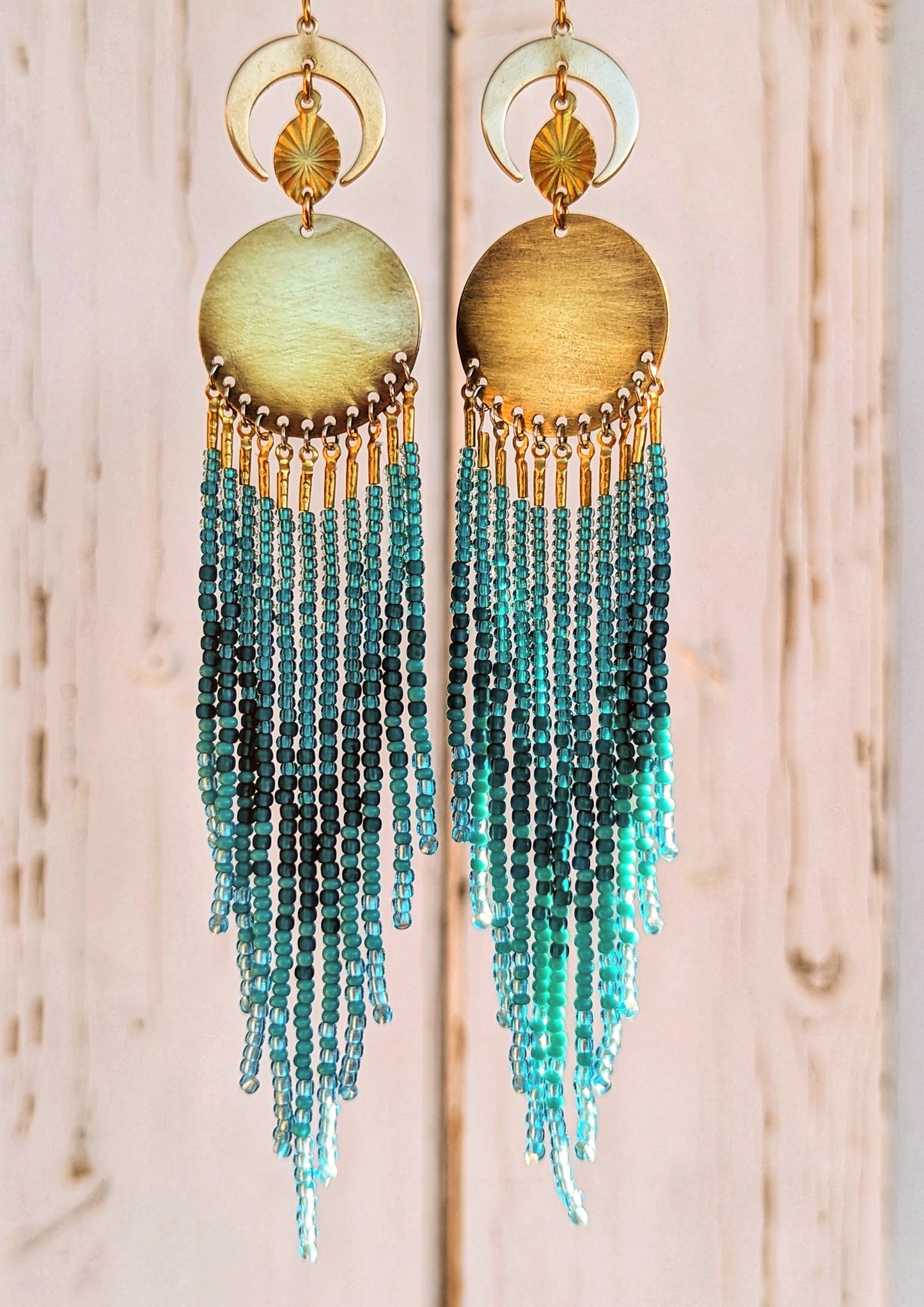 Noche en Bacalar Beaded Earrings