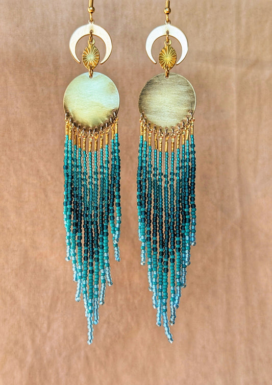 Noche en Bacalar Beaded Earrings