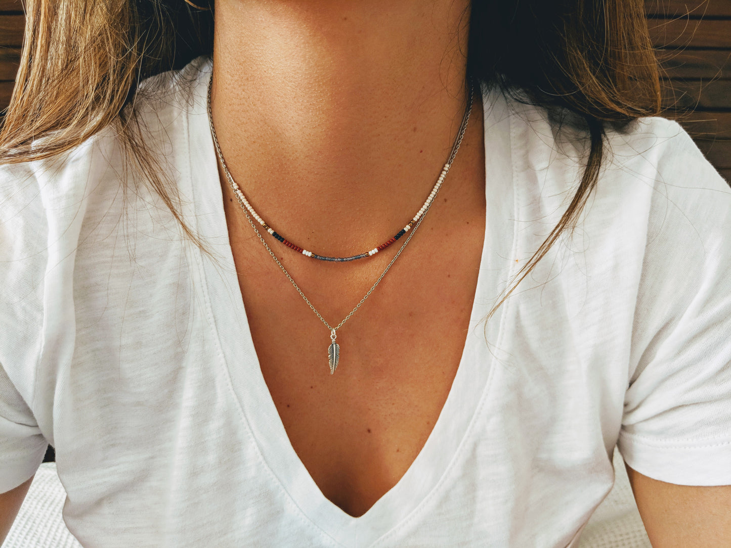 Amy Multicolor Beaded Choker