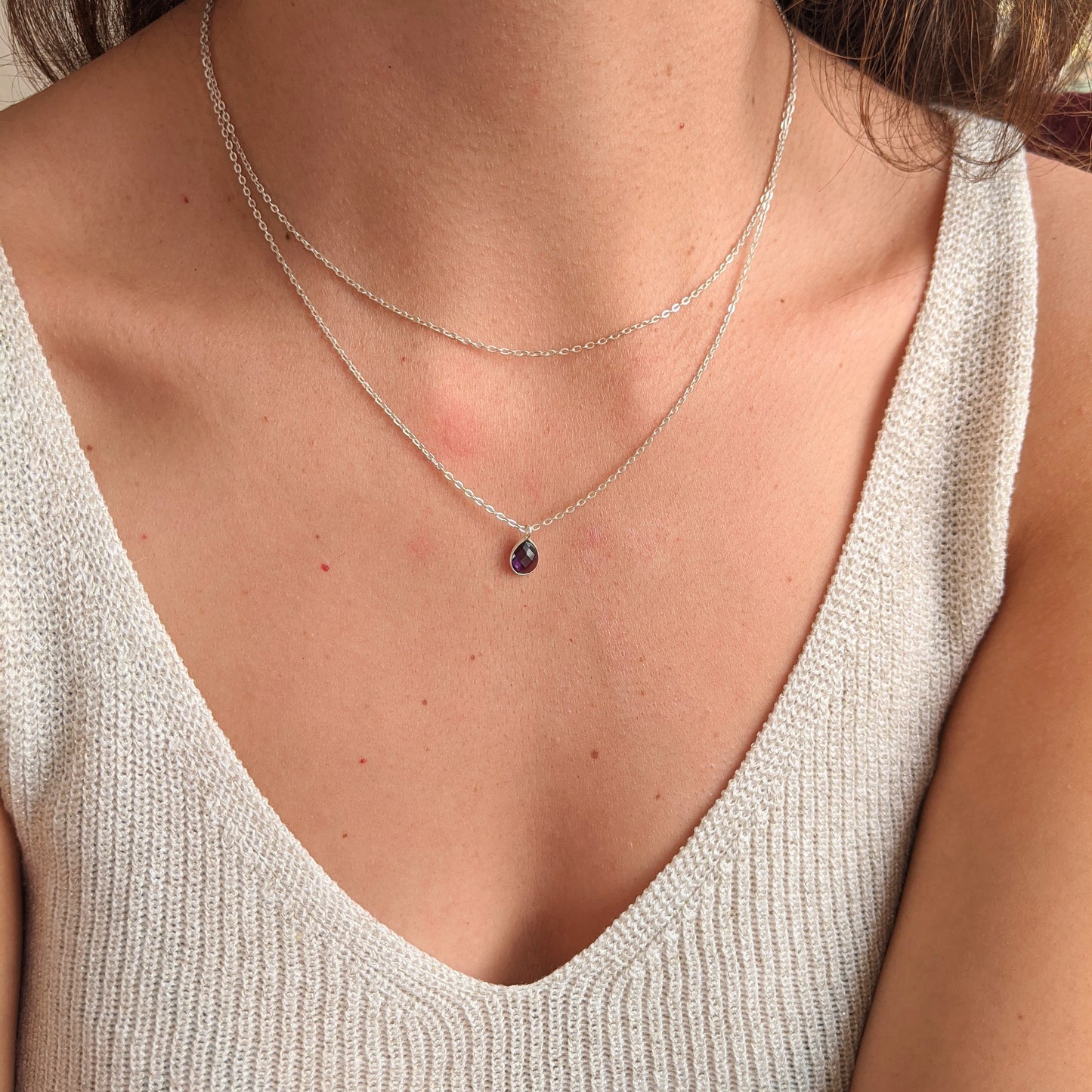 Charlotte Amethyst Layer Necklace