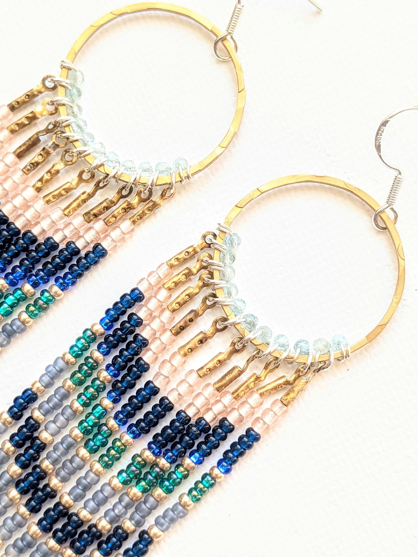 Boucles d'oreilles en perles de laiton Trümmerfrauen