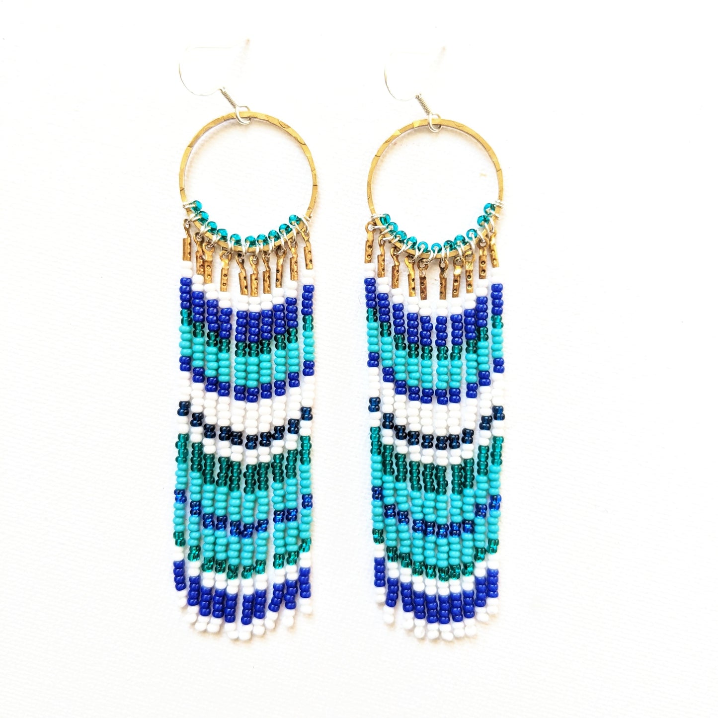 Luxemburg Cobalt Blue Beaded Earrings