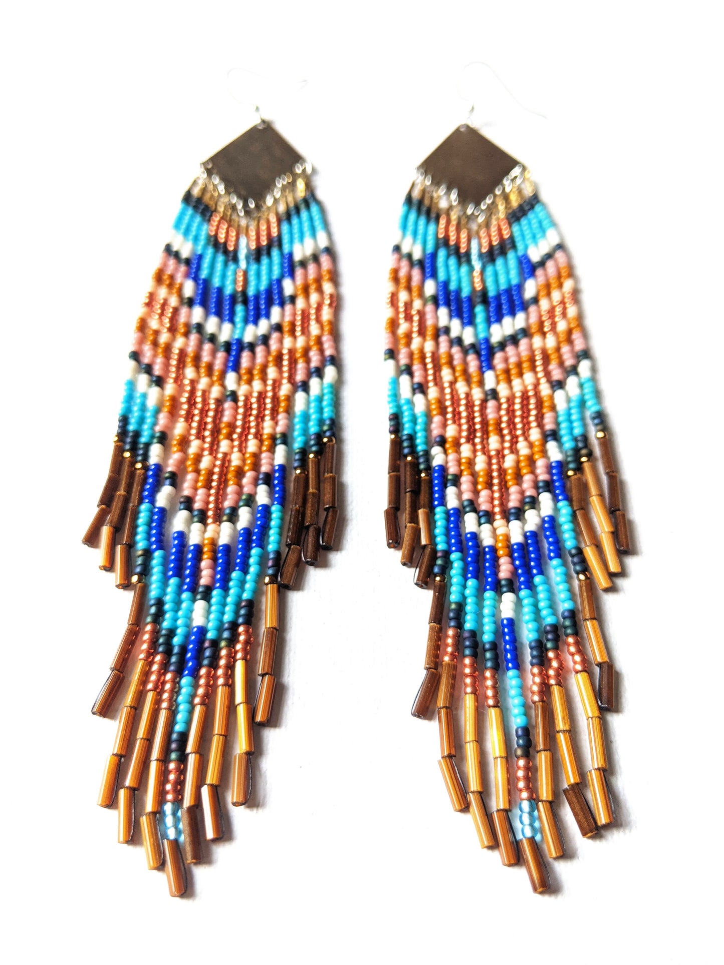 Ana American West Chevron-Fransenohrringe