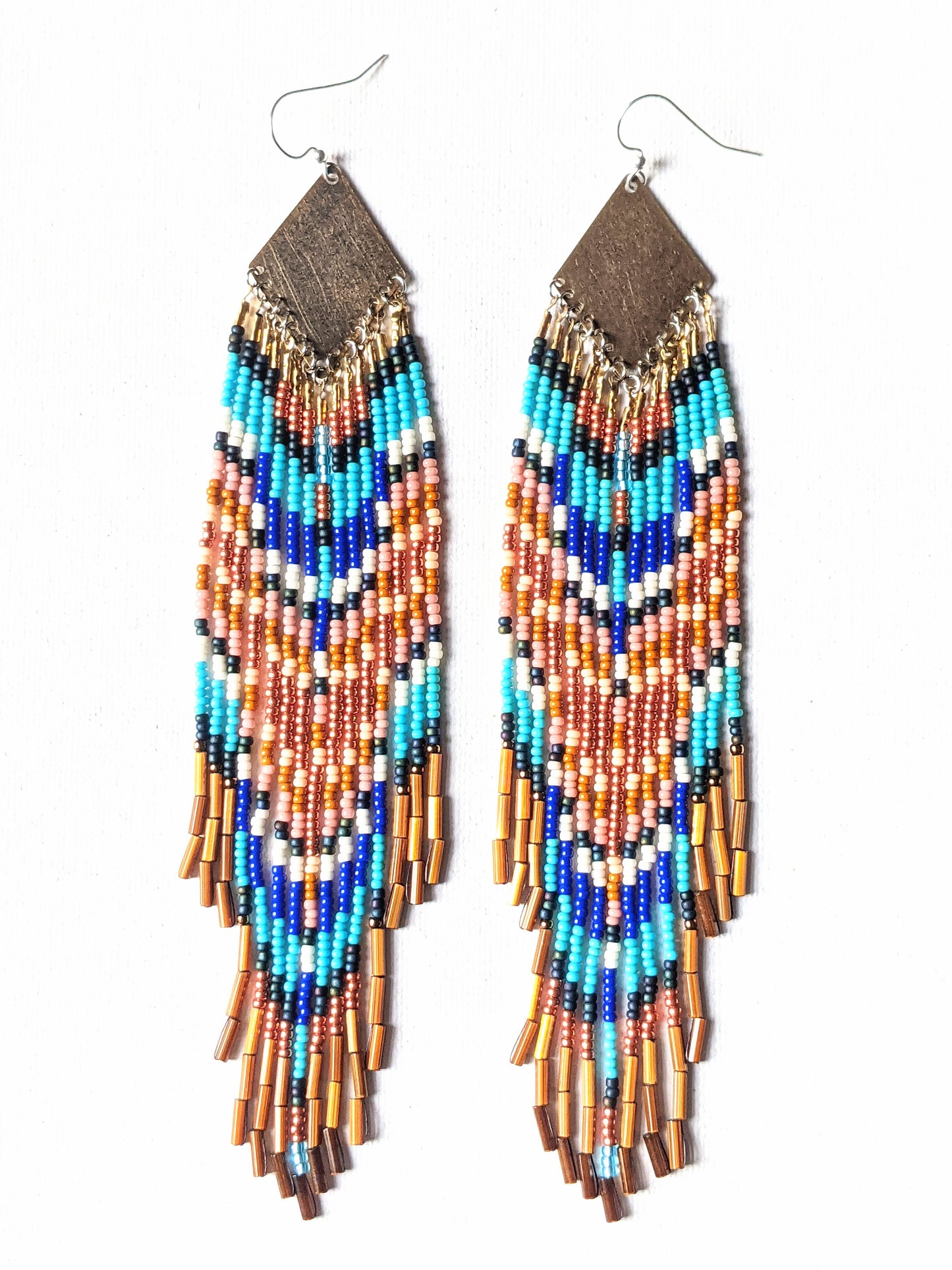 Ana American West Chevron-Fransenohrringe