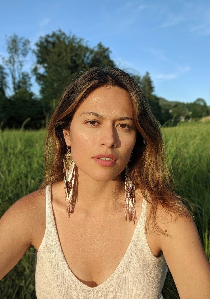 Gaia Rose Quartz Beaded Earrings
