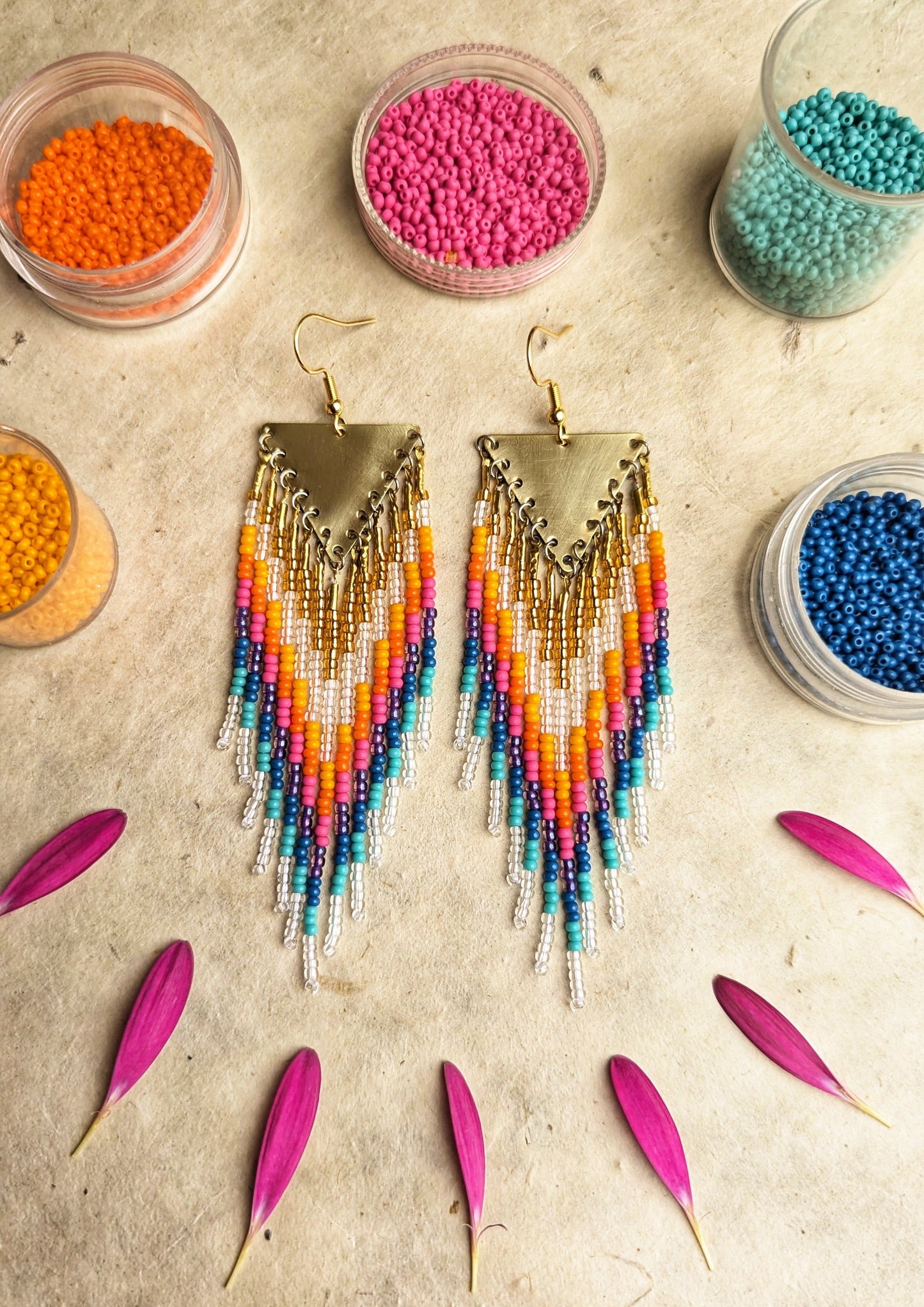 California Dreaming Seed Bead Earrings