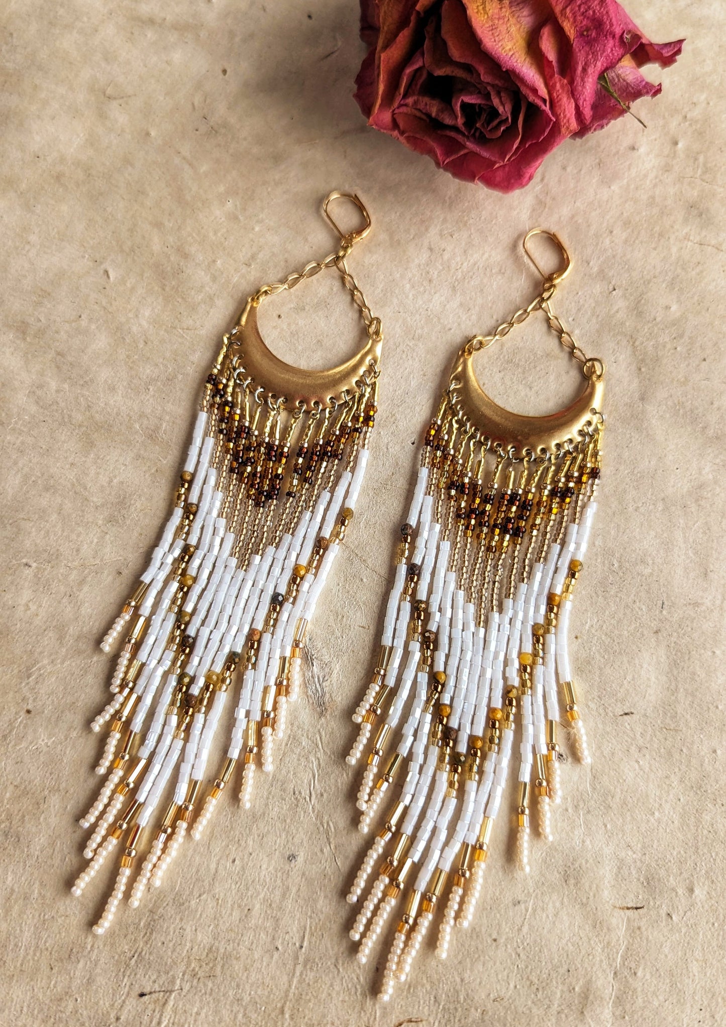 Luna Dorada Boho Beaded Earrings