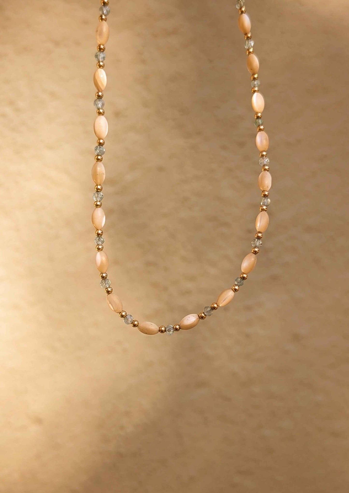 Nikita Mother of Pearl Apatite Necklace