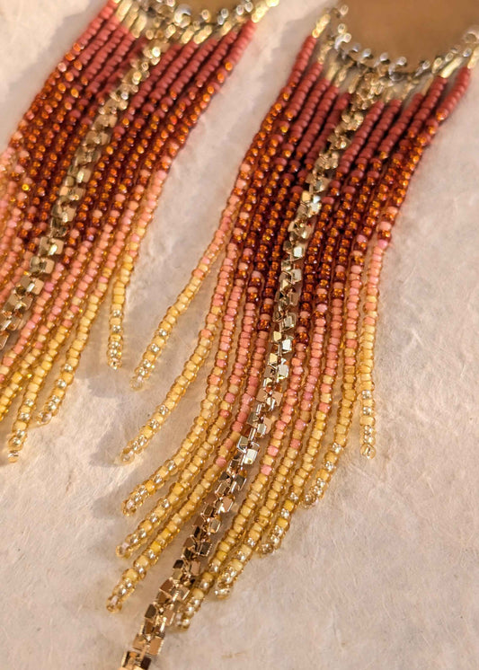 Grand Canyon Sunset Beaded Earrings