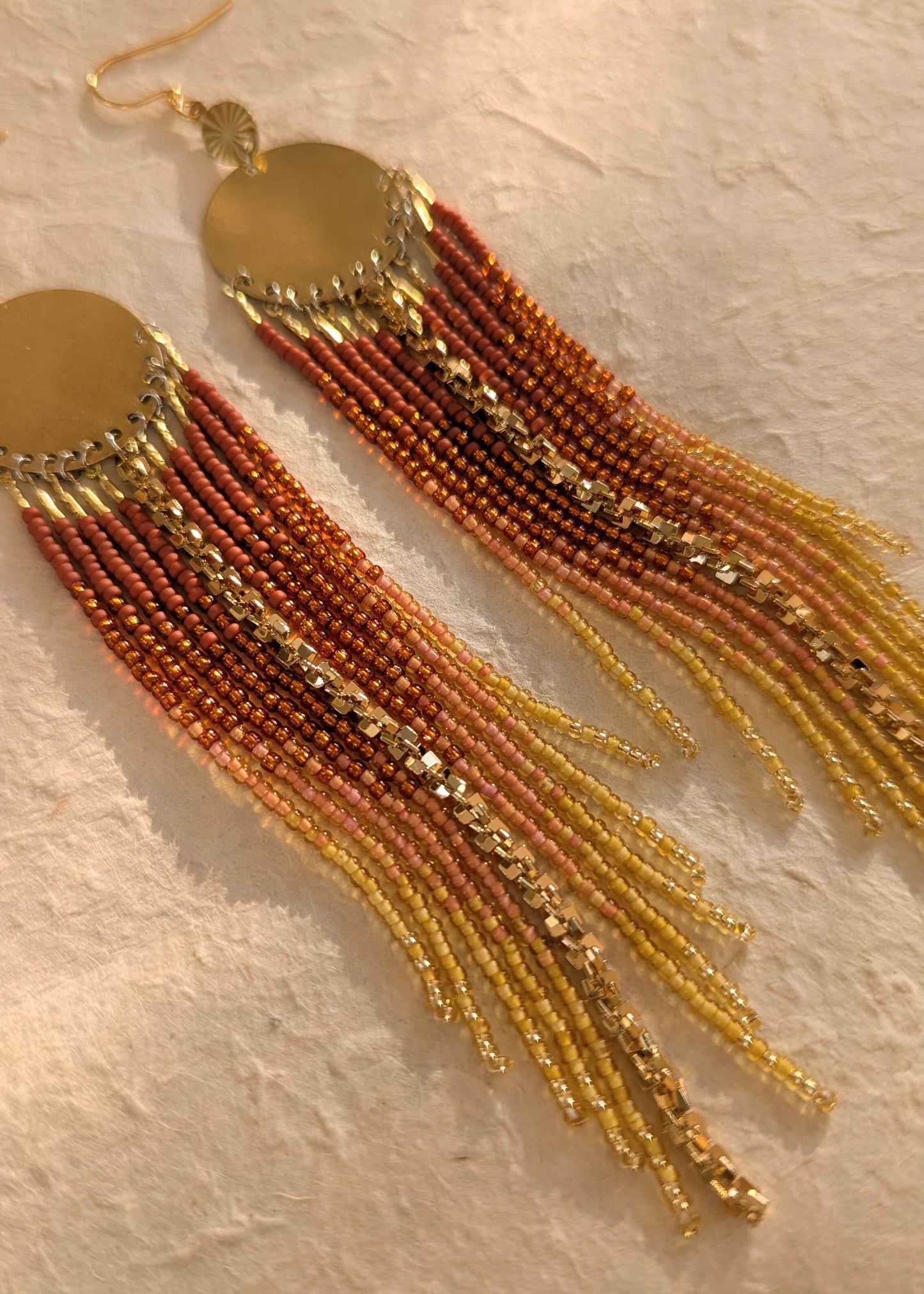 Grand Canyon Sunset Beaded Earrings