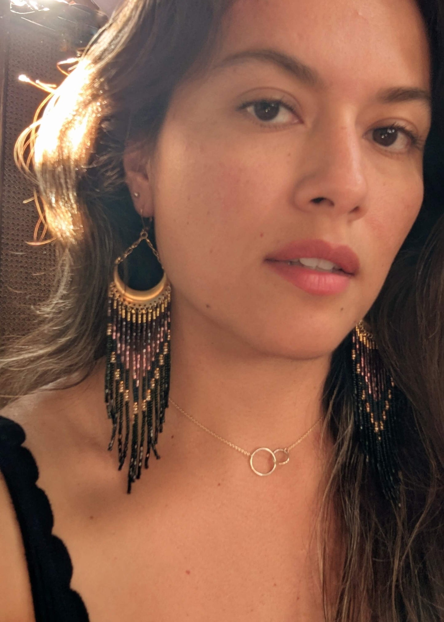 Anna Mystical Forest Beaded Earrings