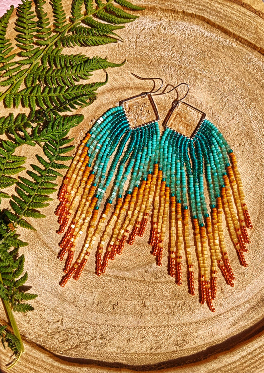Zion Sunset Beaded Earrings