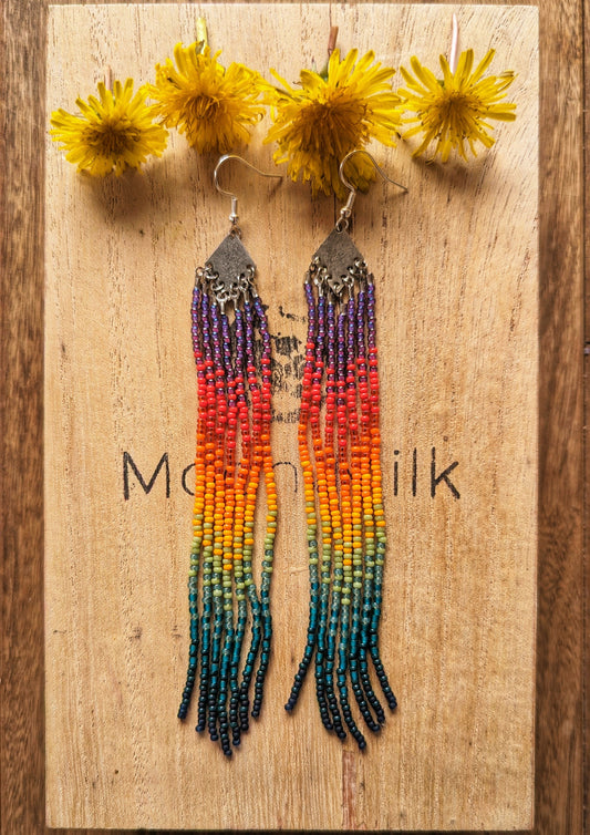 Kiss the Rainbow 2.0 🌈 Beaded Earrings