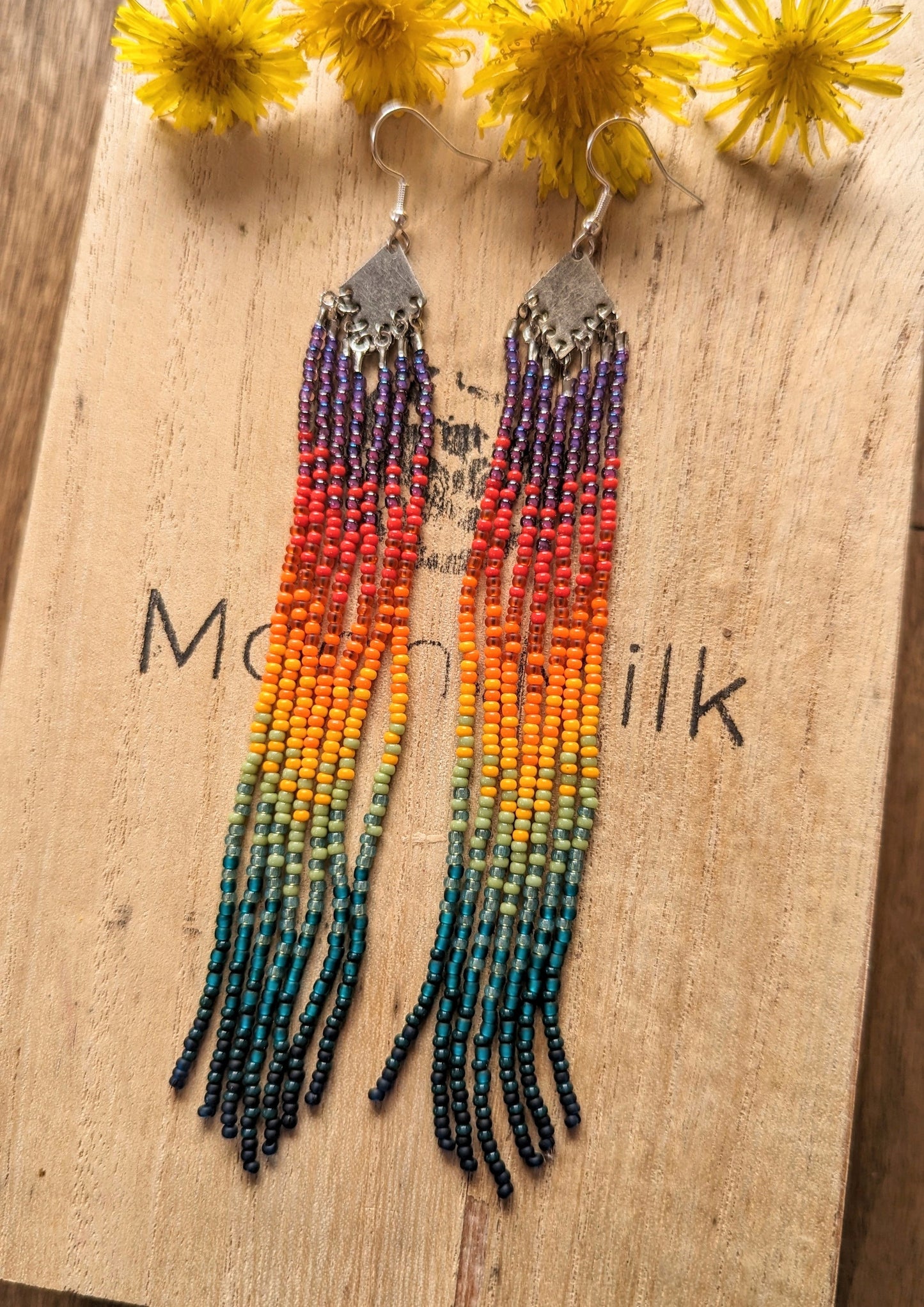 Kiss the Rainbow 2.0 🌈 Beaded Earrings