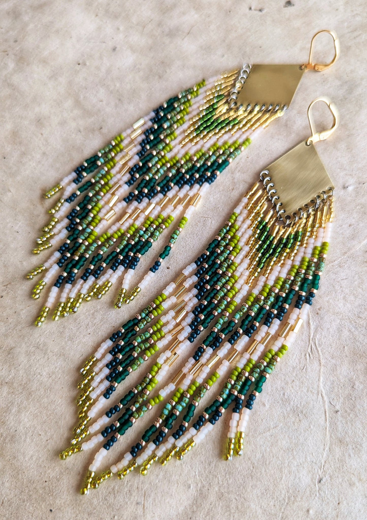 Austen Green Ombre Seed Bead Earrings