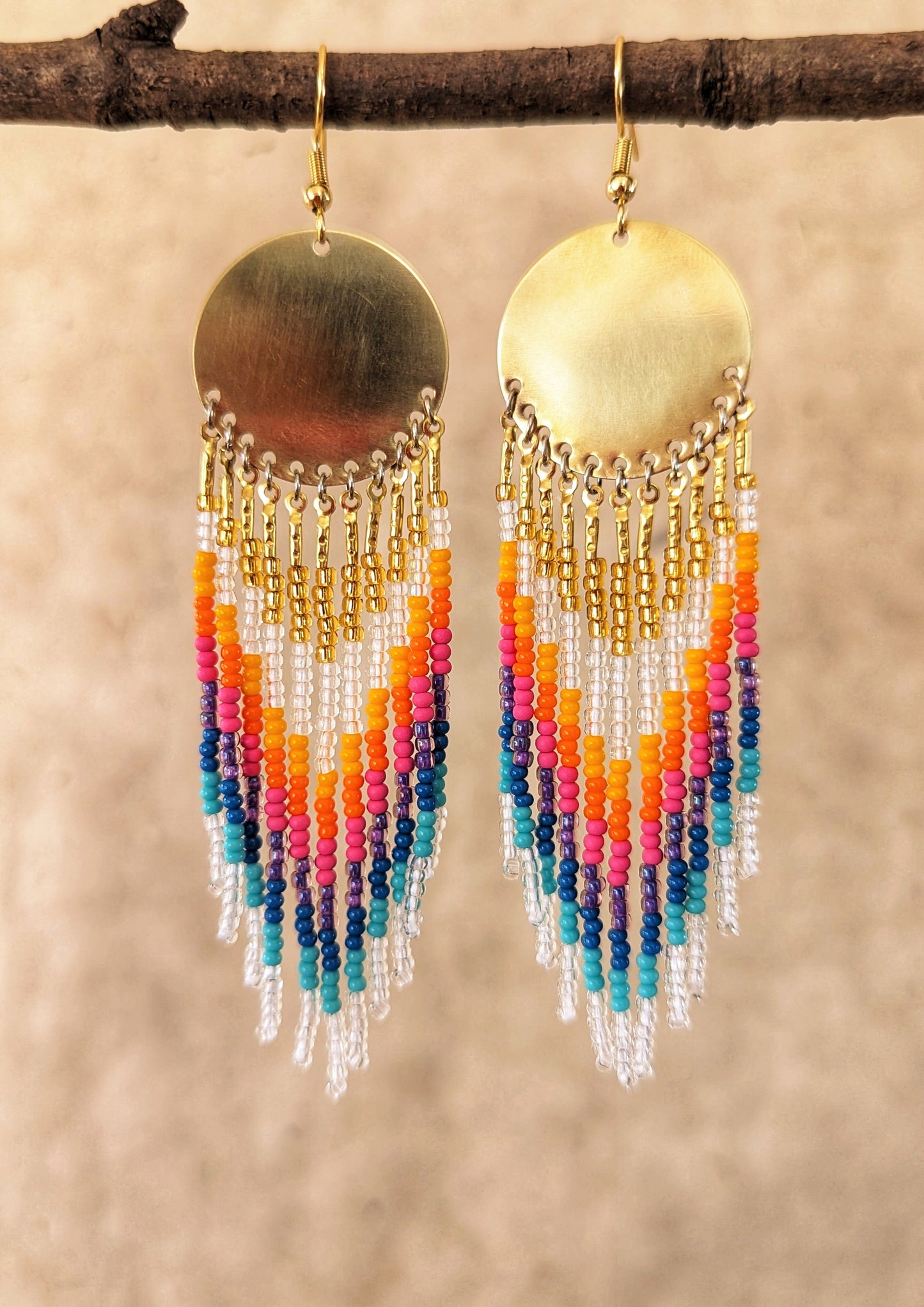 Carnival of Dreams Seed Bead Earrings