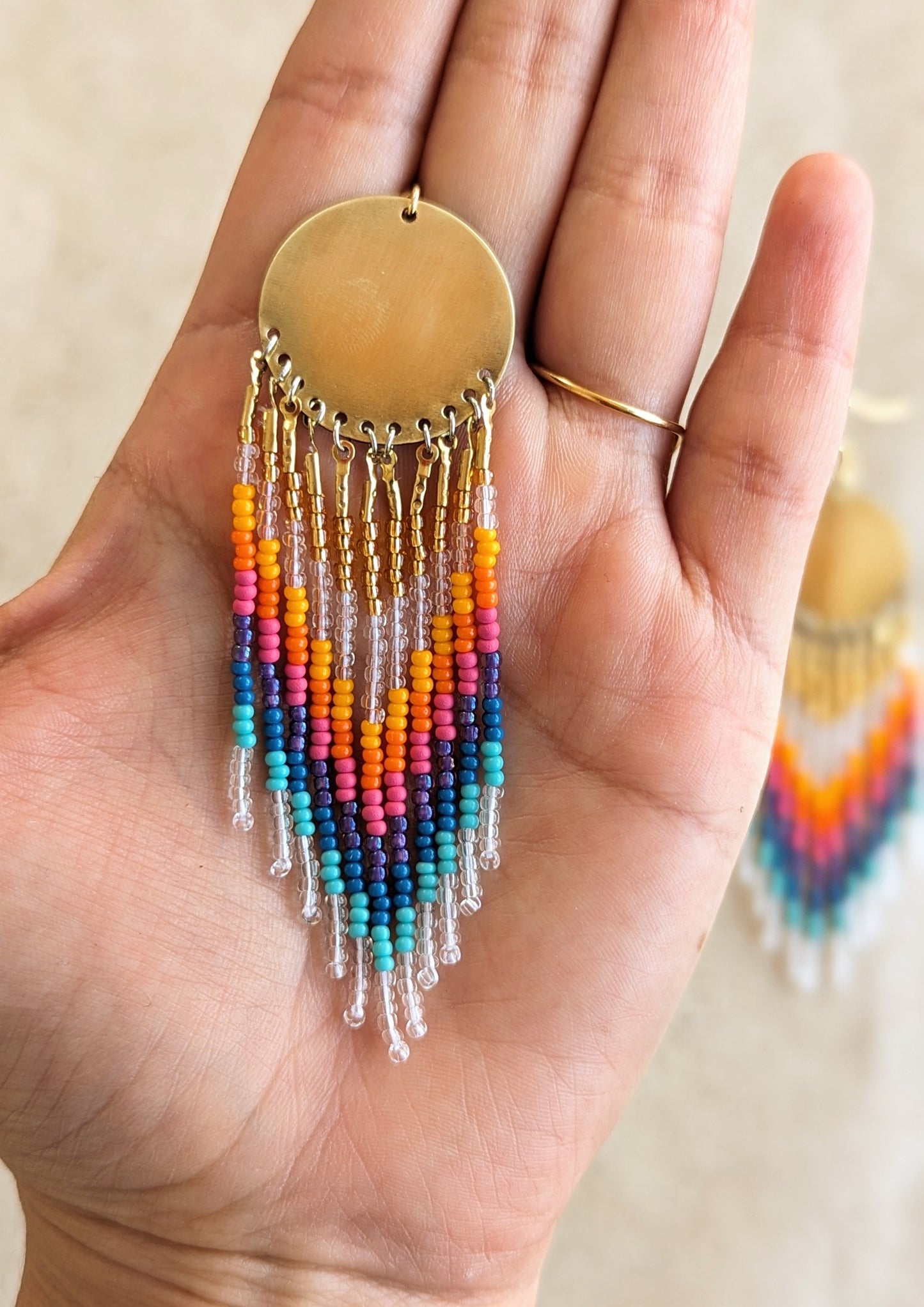 Carnival of Dreams Seed Bead Earrings