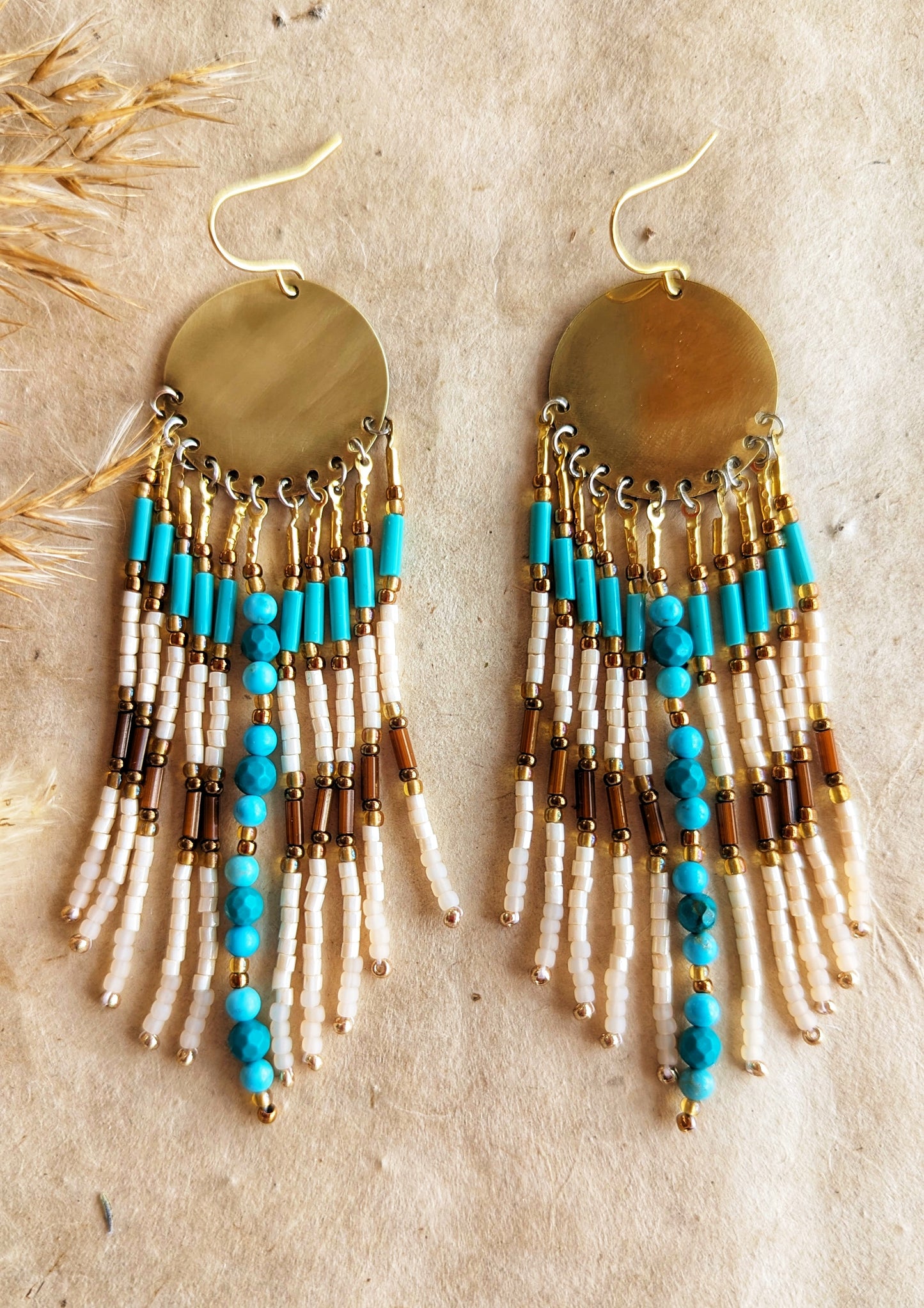 Zadie Turquoise Seed Bead Earrings