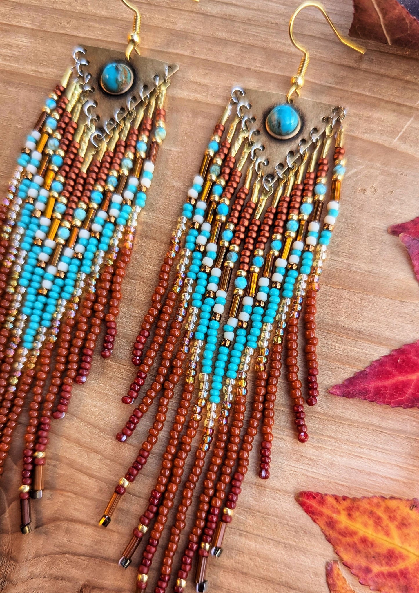 Sun Kissed Canyon Boho Beaded Earrings