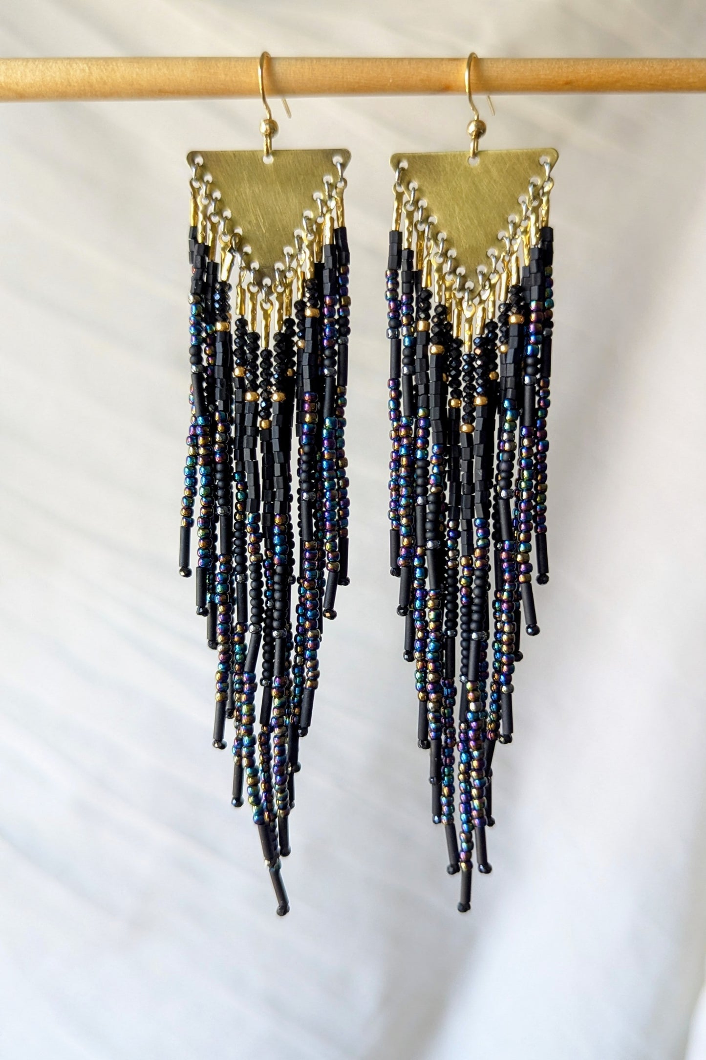Murati Black Beaded Earrings