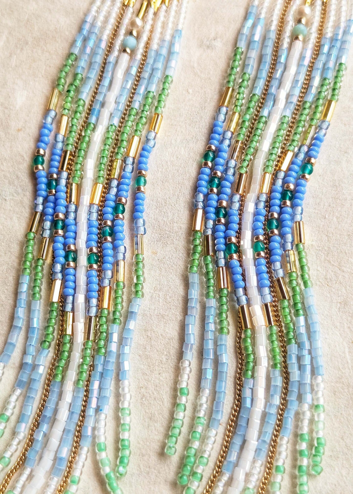 Calypso's Periwinkle Garden Earrings