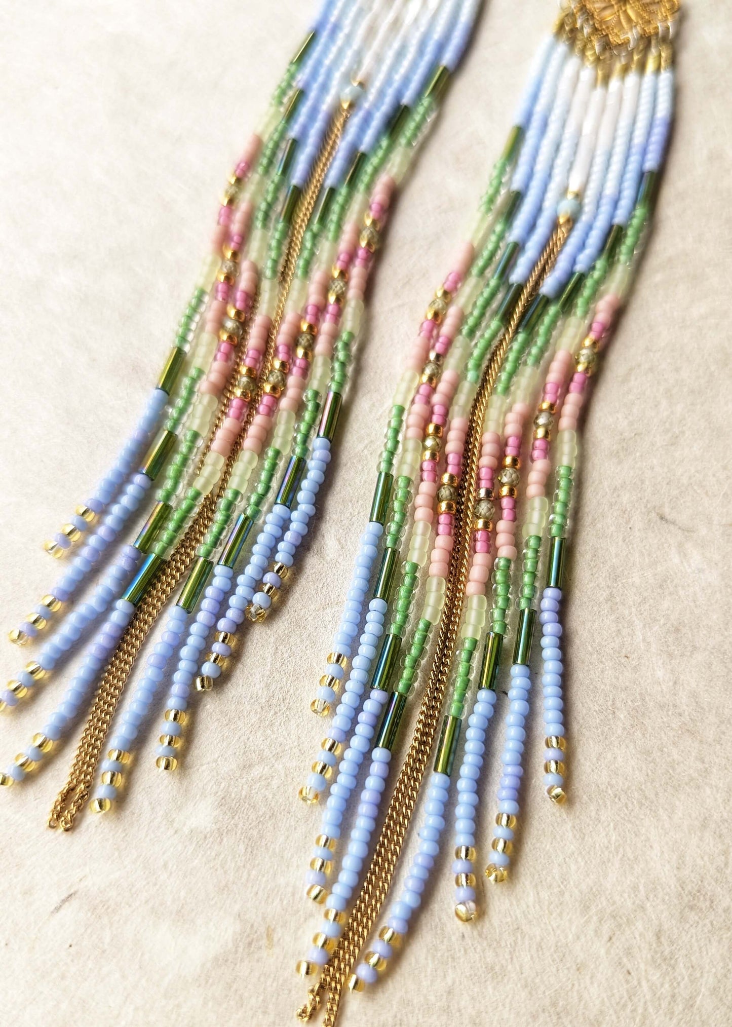Flora Rose Beaded Earrings